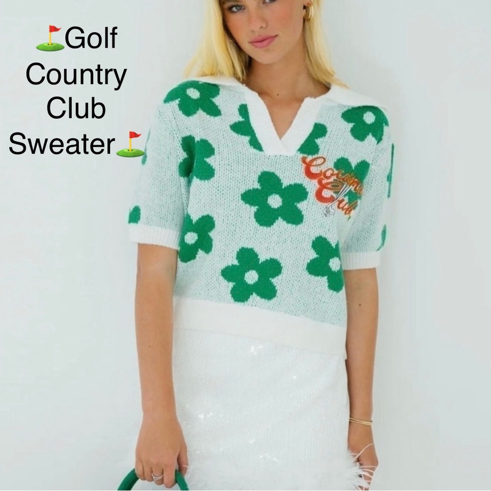 ⛳️New - Women’s Country Club Golf Sweater